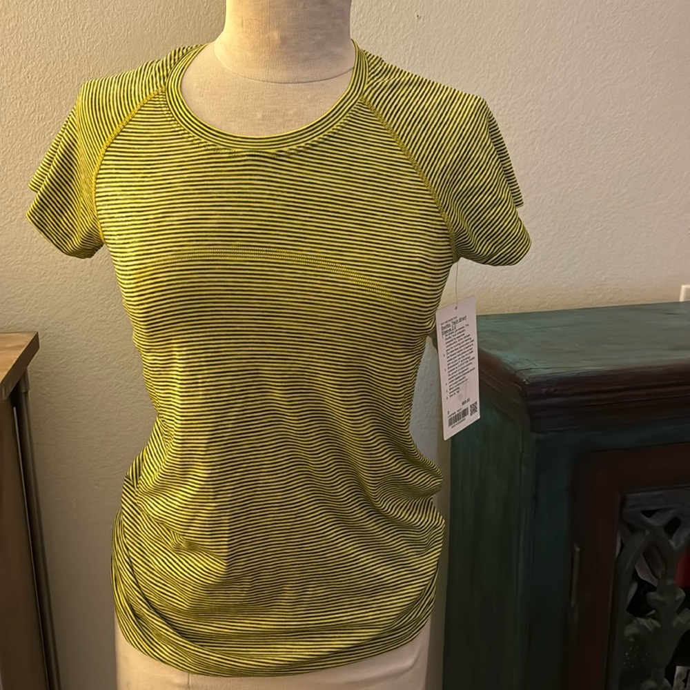 Lululemon swiftly tech striped neon